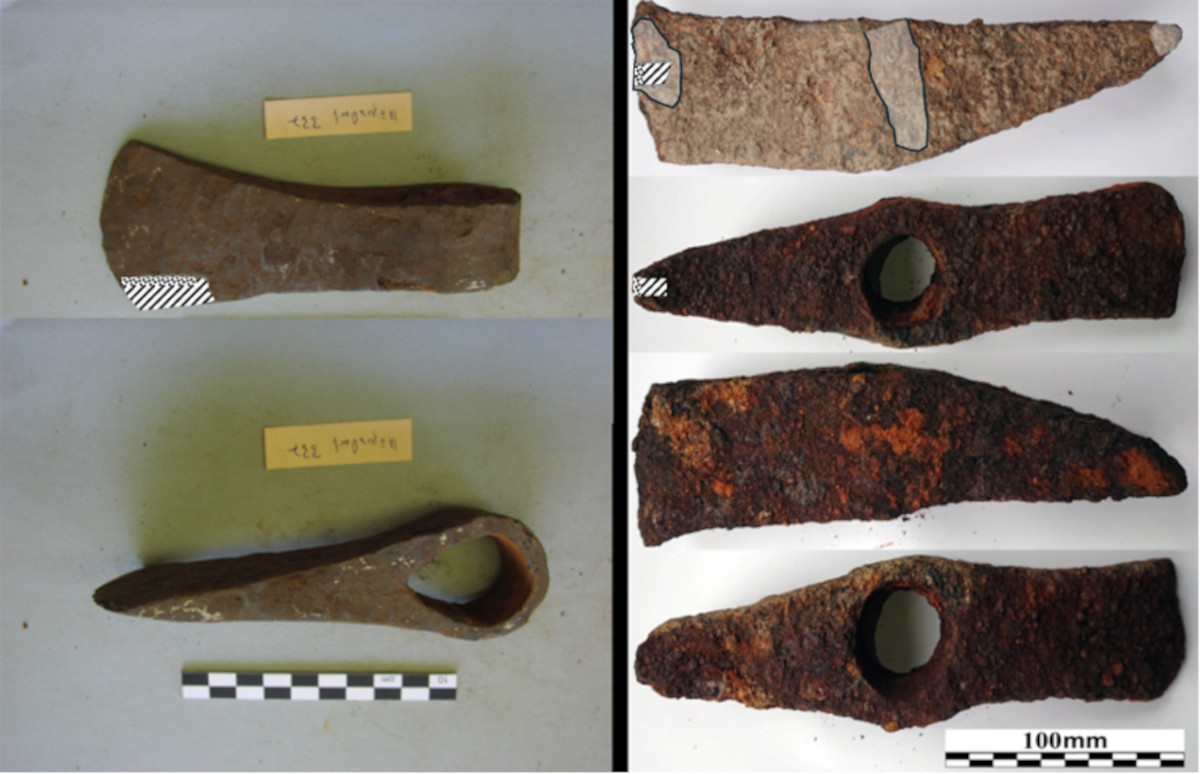 Two axes, forged two different ways