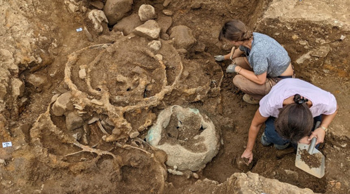 Wagons hidden in an Iron Age hoard